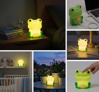 silikon kurbağa gece lambası